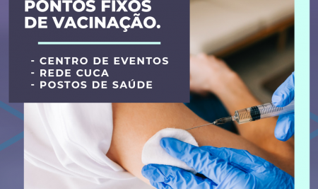 Secretaria da Saúde de Fortaleza divulga que para vacinação de 2ª dose dos usuários, a capital contará com pontos fixos para imunização.